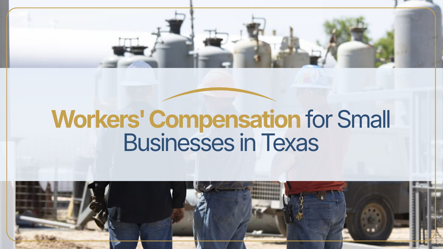 Small three-person crew in hard hats talking on a Texas job site